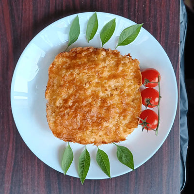 Cheesy Baked Cauliflower Rice ❤︎ Healthy Keto