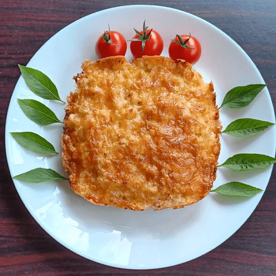 Cheesy Baked Cauliflower Rice ❤︎ Healthy Keto