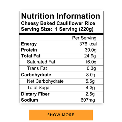 Cheesy Baked Cauliflower Rice ❤︎ Healthy Keto
