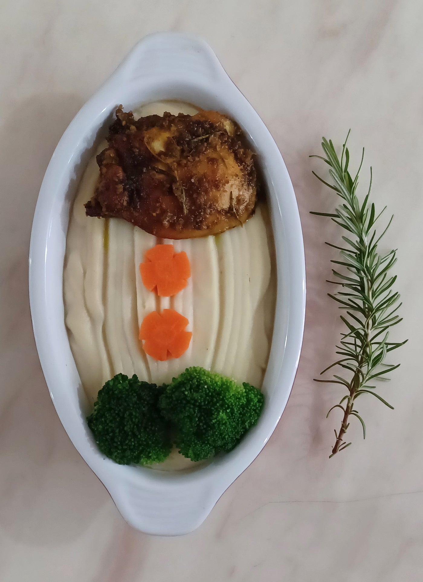 Rosemary Chicken on Cauliflower Mash ❤︎ Healthy Keto