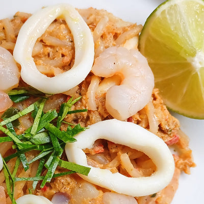 Tom Yum Seafood Spaghetti ❤︎ Healthy Keto